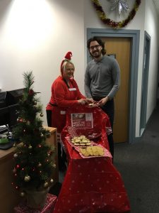 Jefferies hold mince pie morning for Headway