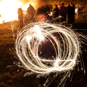 Bonfire night sparklers.