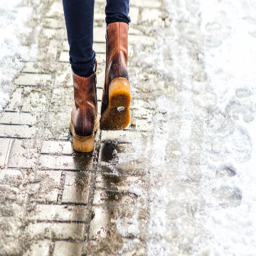 walking on ice